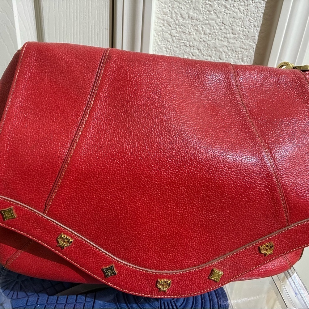 Red Leather Women's Bag